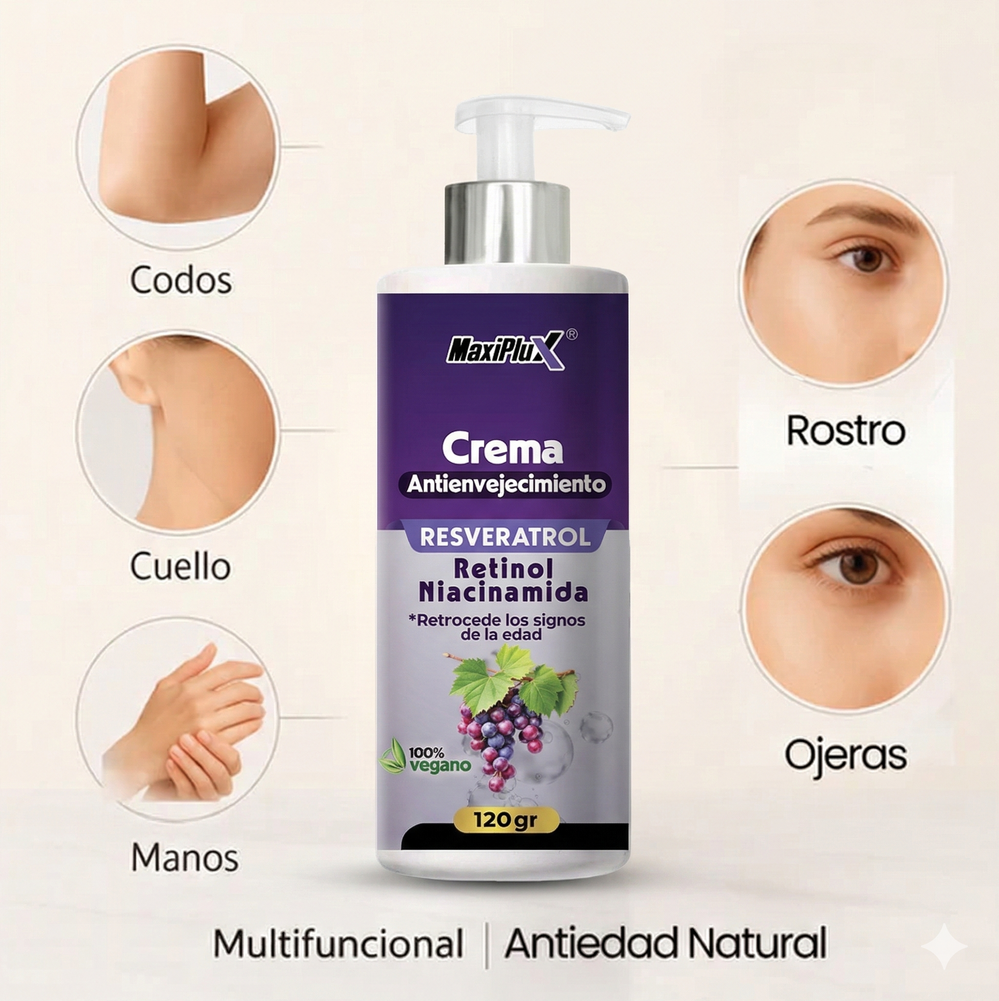 Crema Antienvejecimiento Resveratrol